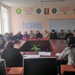 Parents of beneficiary children at work. Theoretical Lyceum Ion Creanga, Zirnesti, Cahul