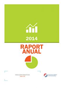 Institutul pentru Inițiative Rurale - raport anual 2014, format A4, 20 pag.