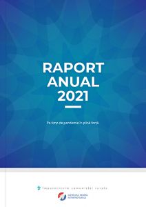 Institutul pentru Inițiative Rurale - raport anual 2021, format A4, 12 pp.